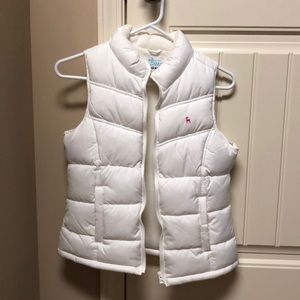 Old Navy white puffer vest